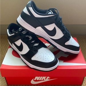 Nike Dunk Low Retro Black/White Shoes, Size 9 US/8 UK